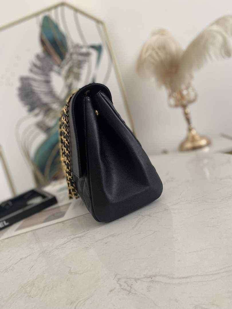Chanel A92233 Flap Shoulder bag Calfskin black