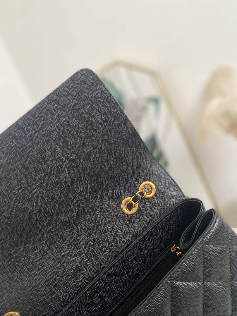 Chanel A92233 Flap Shoulder bag Calfskin black