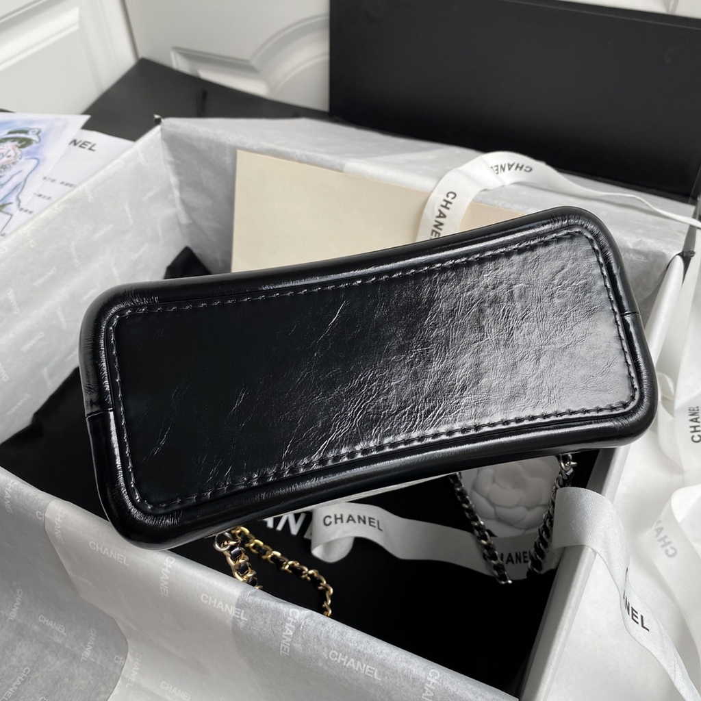 Chanel A94485 Small Gabrielle Backpack Aged Calfskin white
