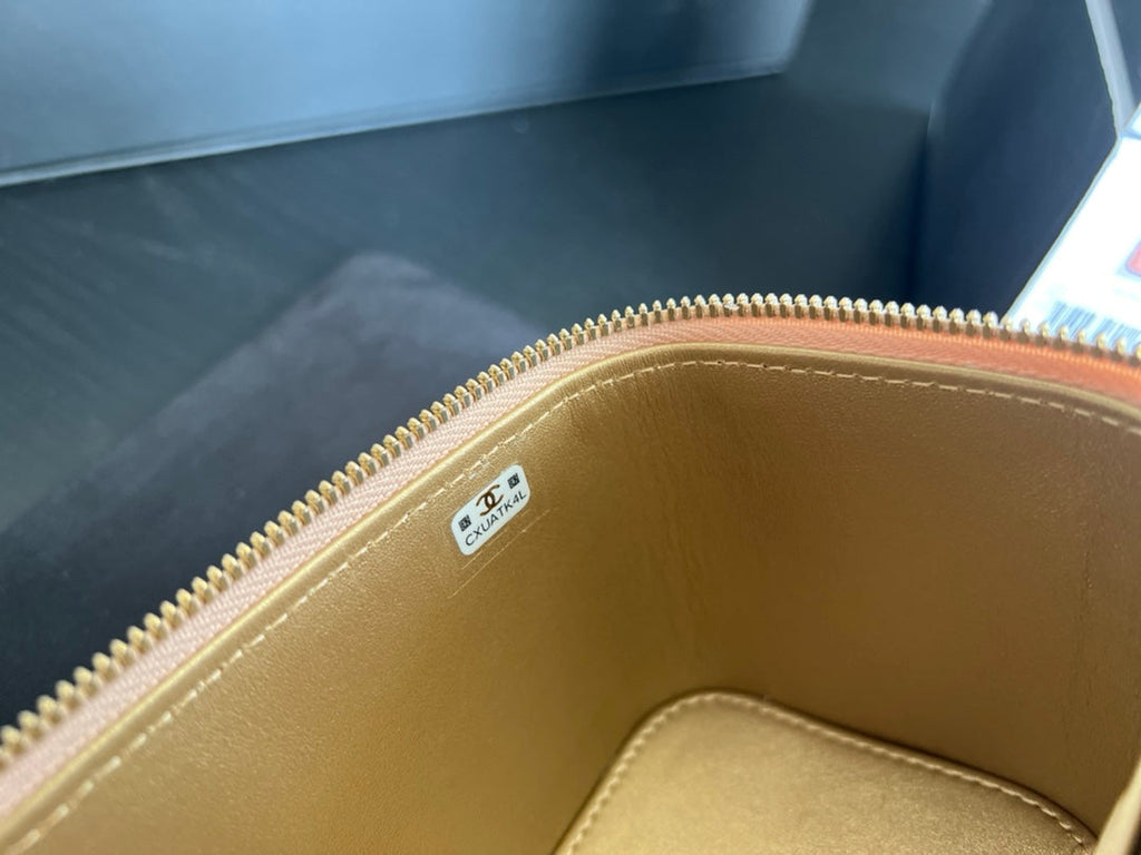 Chanel AP2303 Clutch With Chain in Lambskin Beige