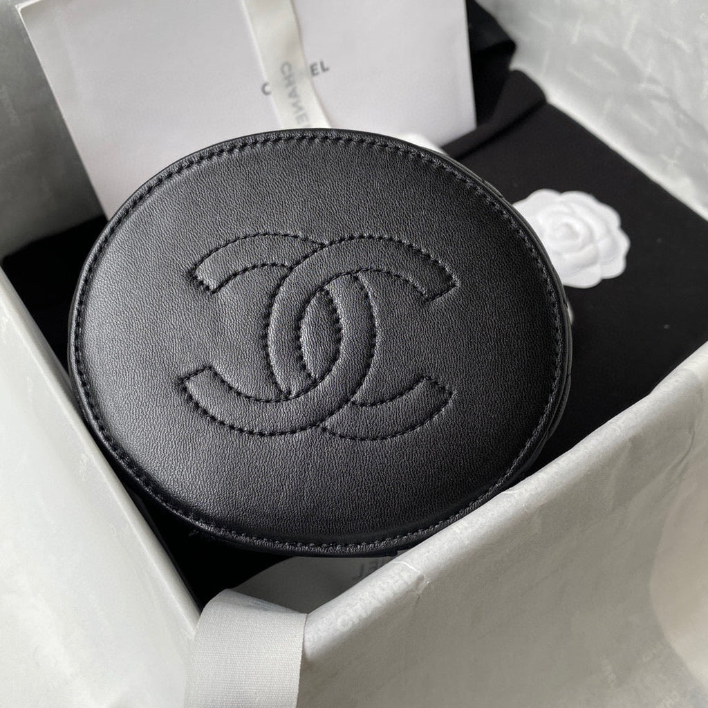 Chanel AP2730 Vanity Case Lambskin Black