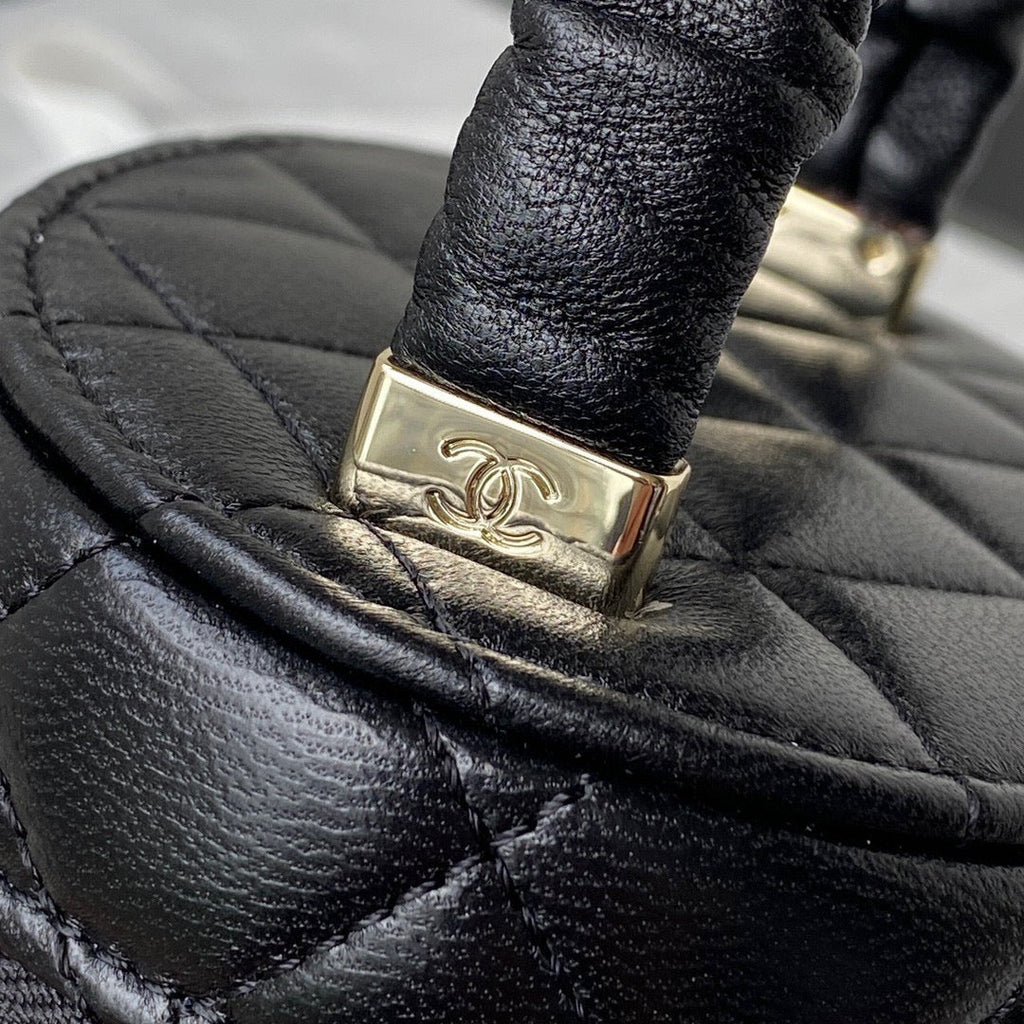 Chanel AP2730 Vanity Case Lambskin Black