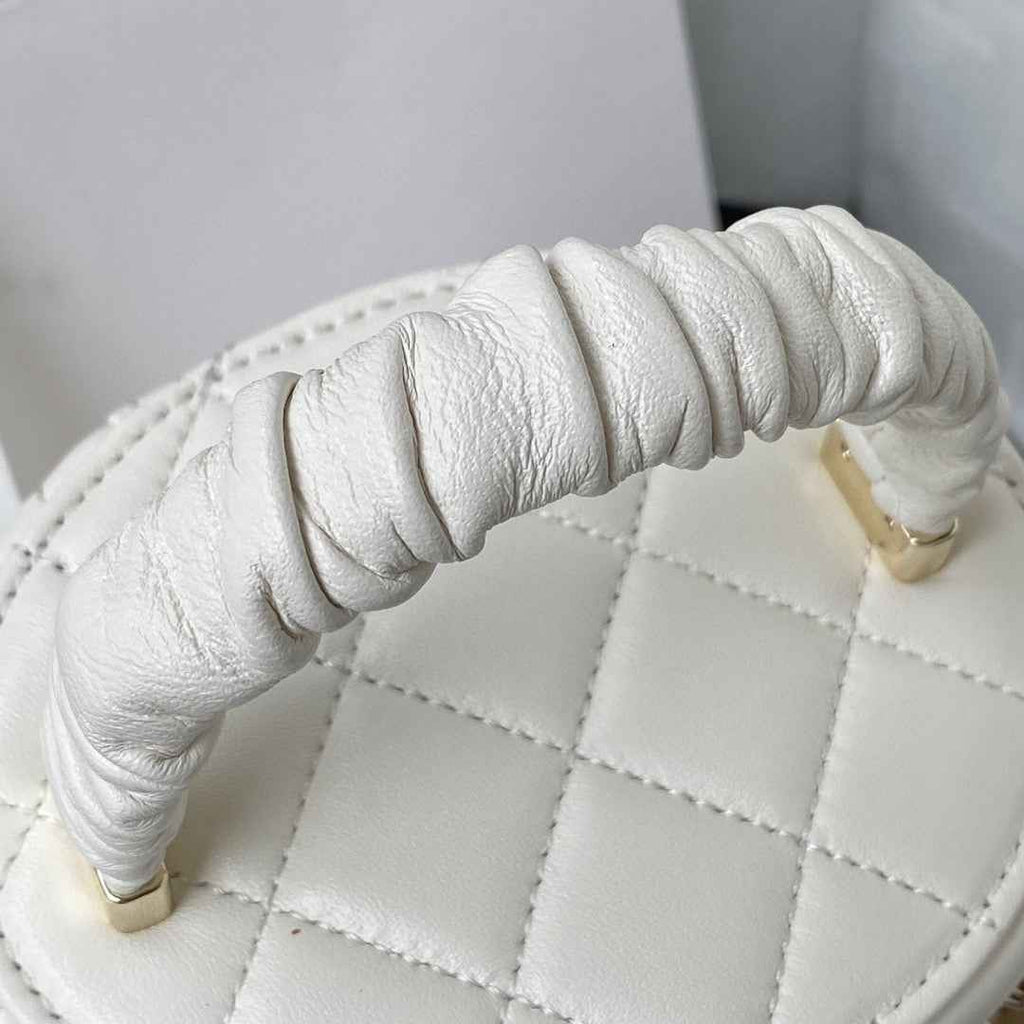 Chanel AP2730 Vanity Case Lambskin White