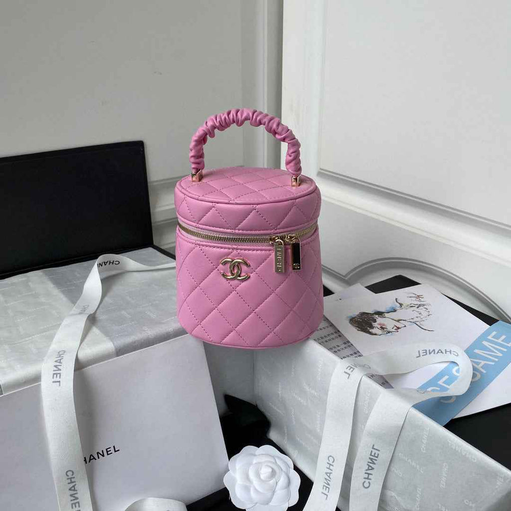 Chanel AP2730 Vanity Case Lambskin Pink