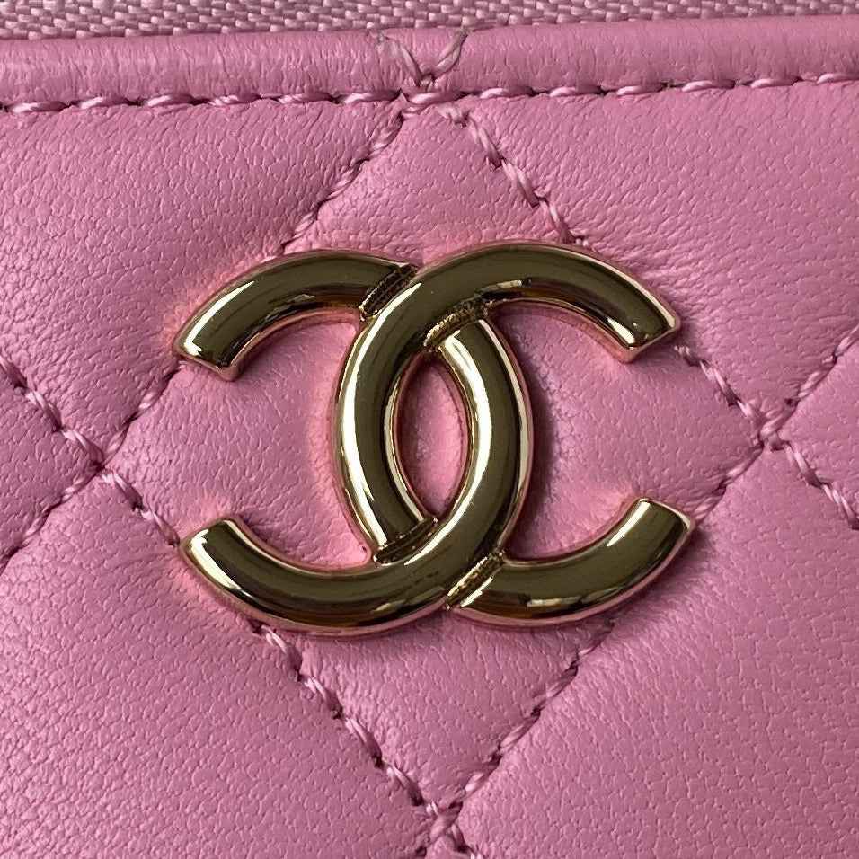 Chanel AP2730 Vanity Case Lambskin Pink