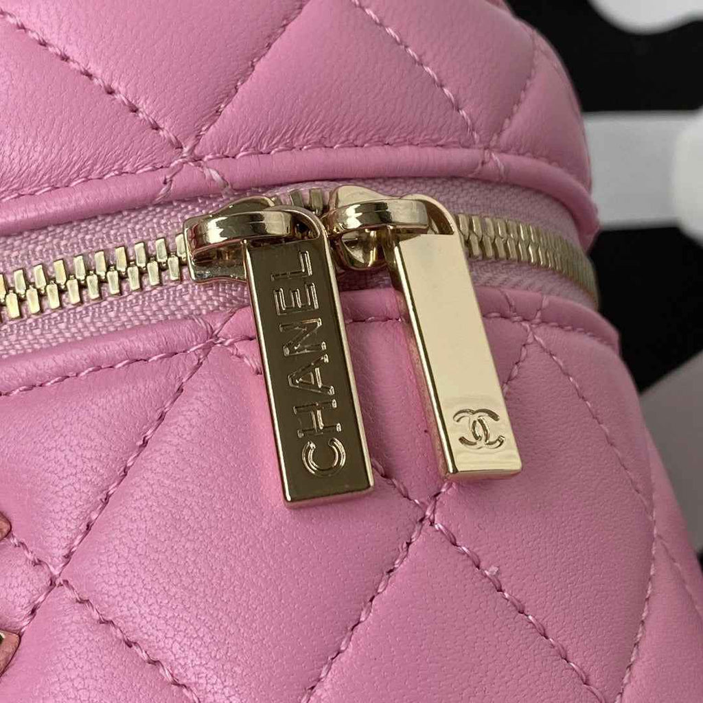 Chanel AP2730 Vanity Case Lambskin Pink