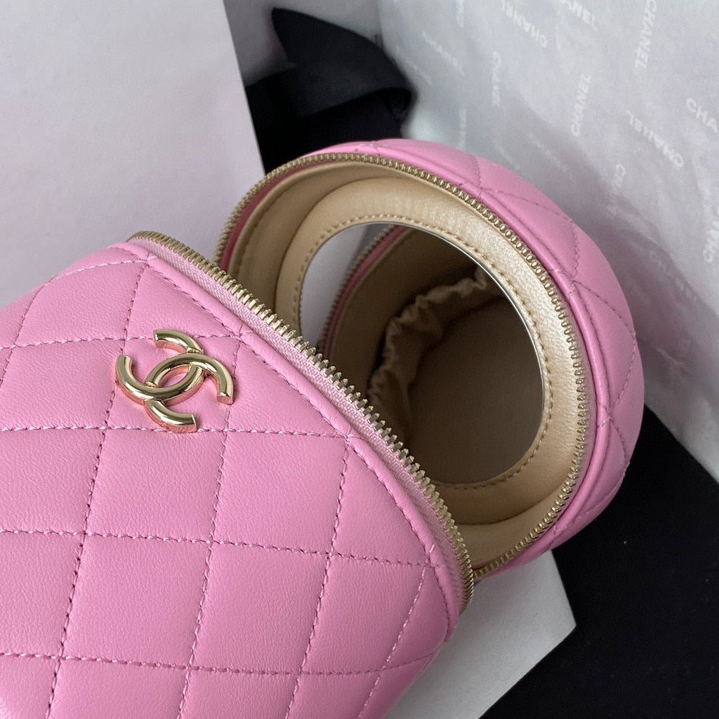 Chanel AP2730 Vanity Case Lambskin Pink