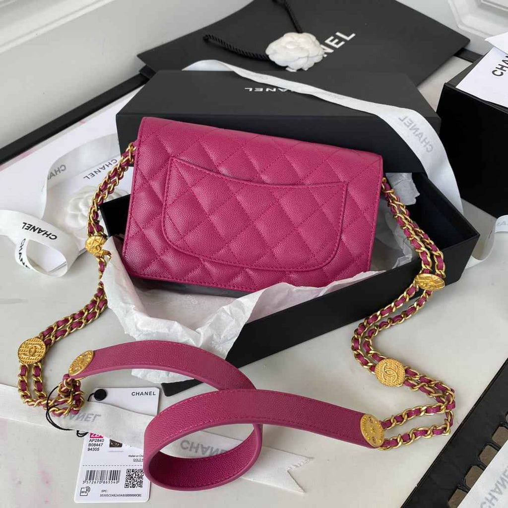 Chanel AP2840 Small Flap Bags Calfskin Purple