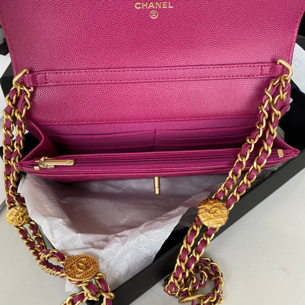 Chanel AP2840 Small Flap Bags Calfskin Purple