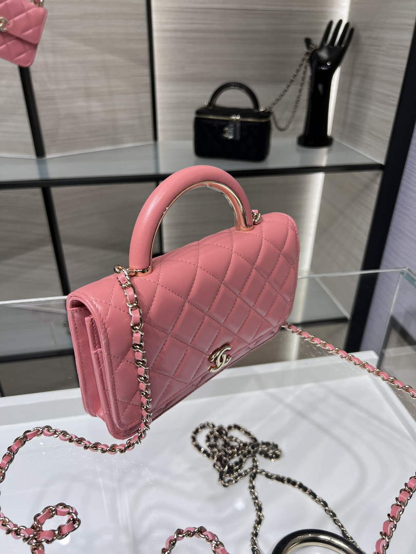 Chanel AP2844 Wallet On Chain Lambskin Pink