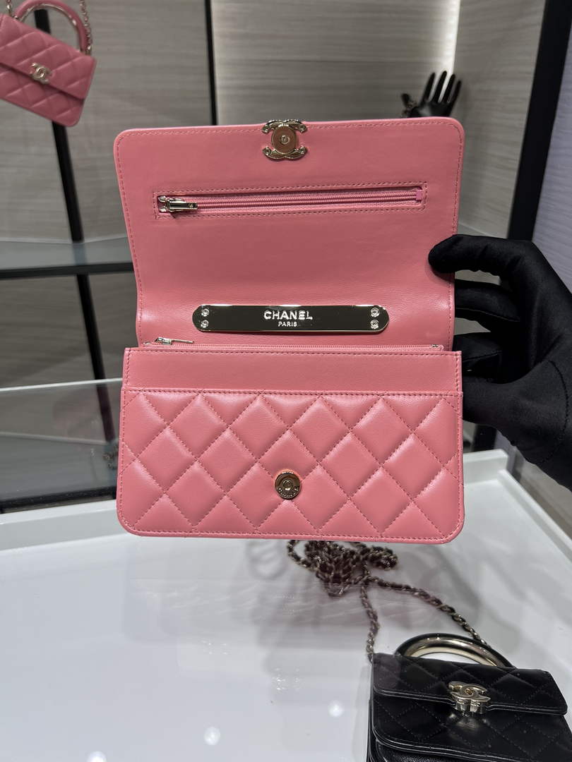 Chanel AP2844 Wallet On Chain Lambskin Pink