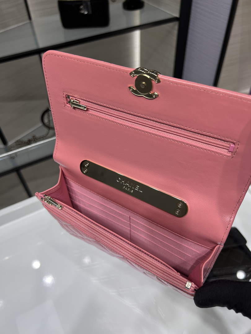 Chanel AP2844 Wallet On Chain Lambskin Pink