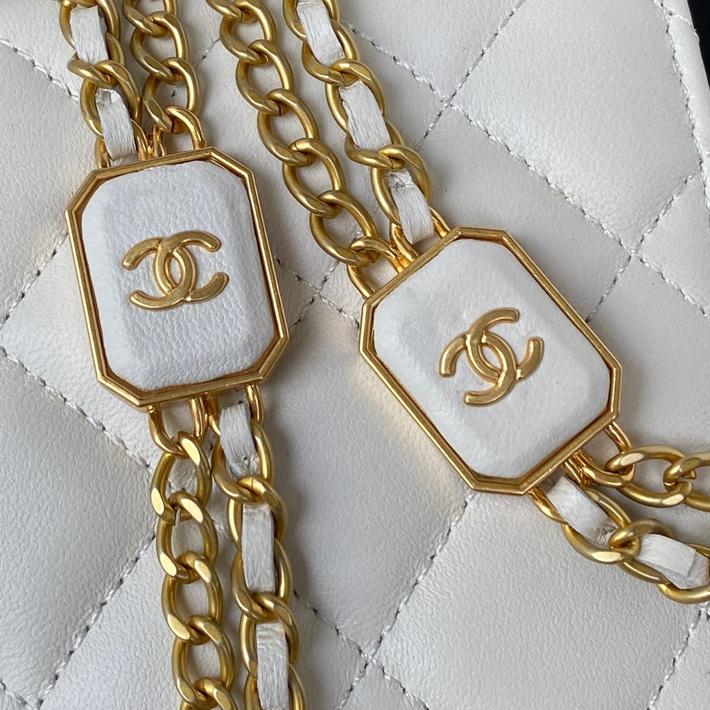 Chanel AP2923 Wallet on Chain Lambskin White