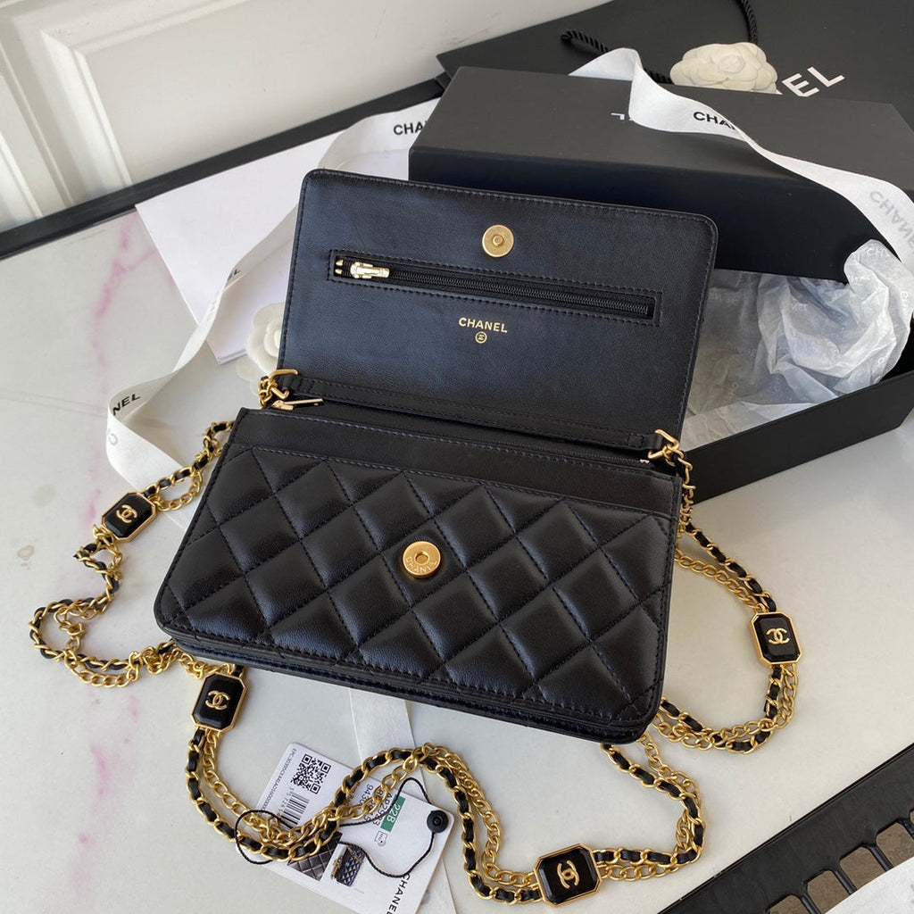 Chanel AP2923 Wallet on Chain Lambskin Black