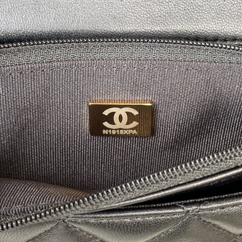 Chanel AP2923 Wallet on Chain Lambskin Black