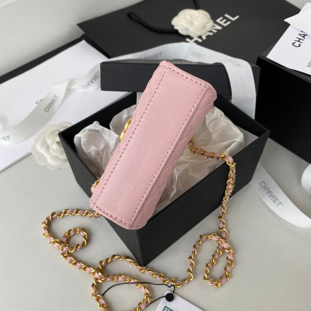 Chanel AP2944 Clutch with Chain Lambskin pink