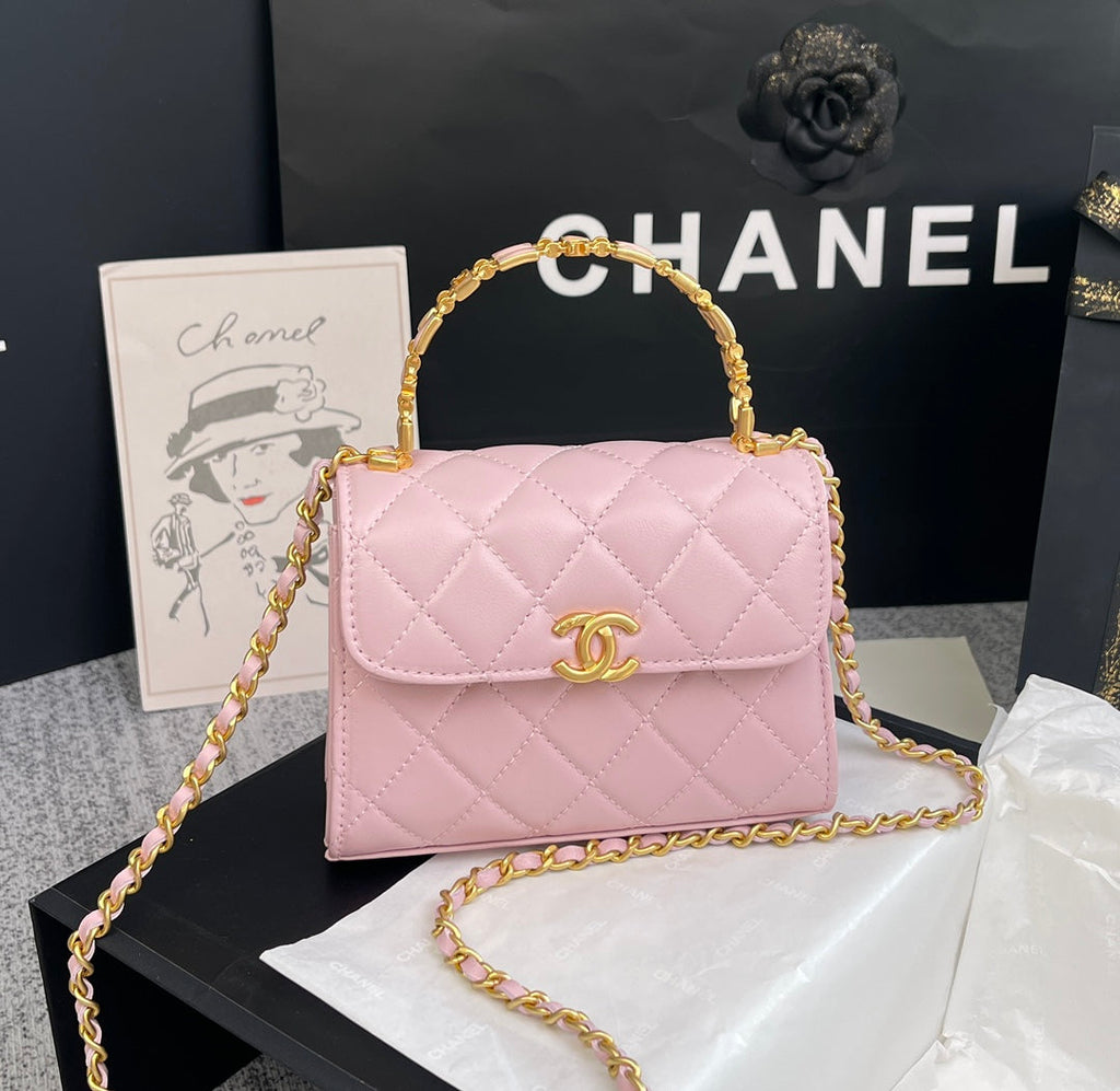 Chanel AP2945 Clutch with Chain Lambskin Pink