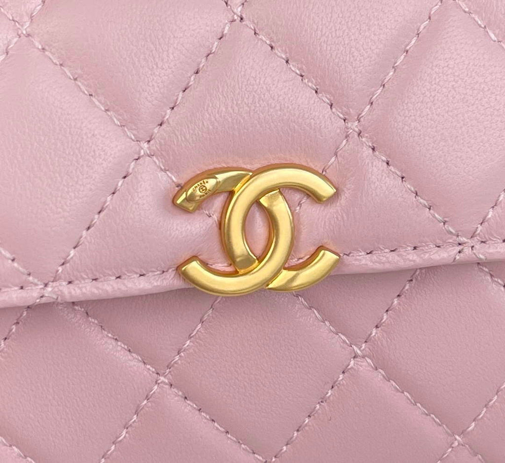 Chanel AP2945 Clutch with Chain Lambskin Pink