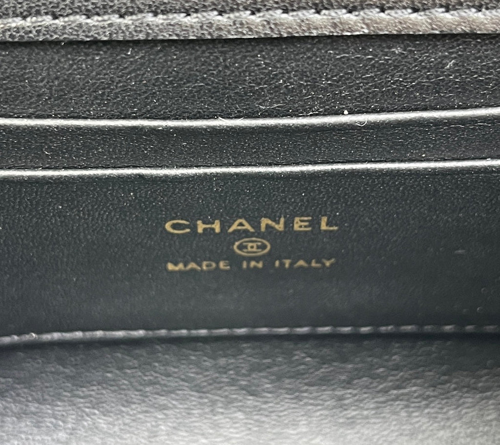 Chanel AP2945 Clutch with Chain Lambskin Black