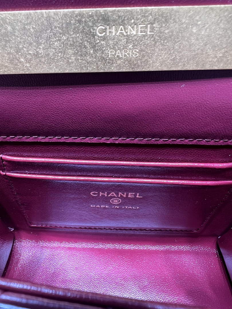 Chanel AP2945 Clutch with Chain Lambskin Purple
