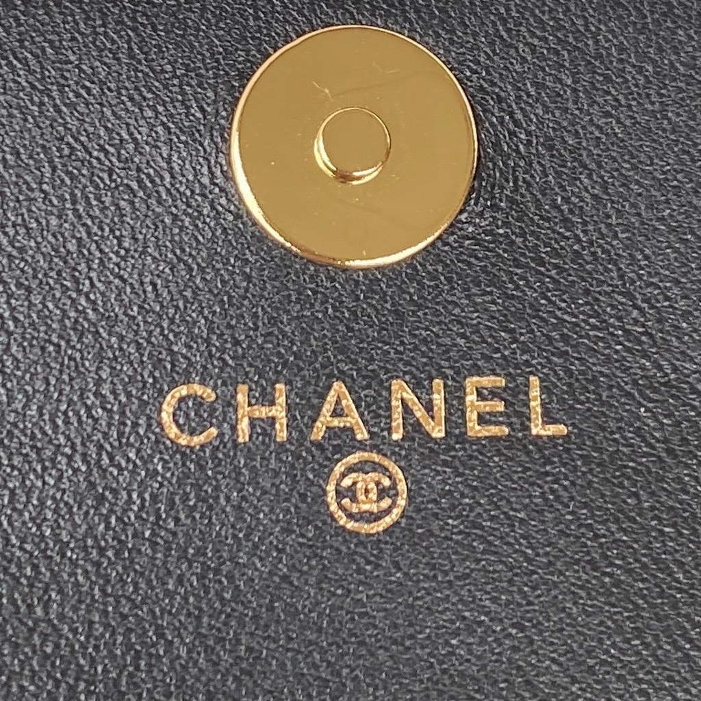 Chanel AP3005 Clutch with Chain Patent Calfskin Gold Black