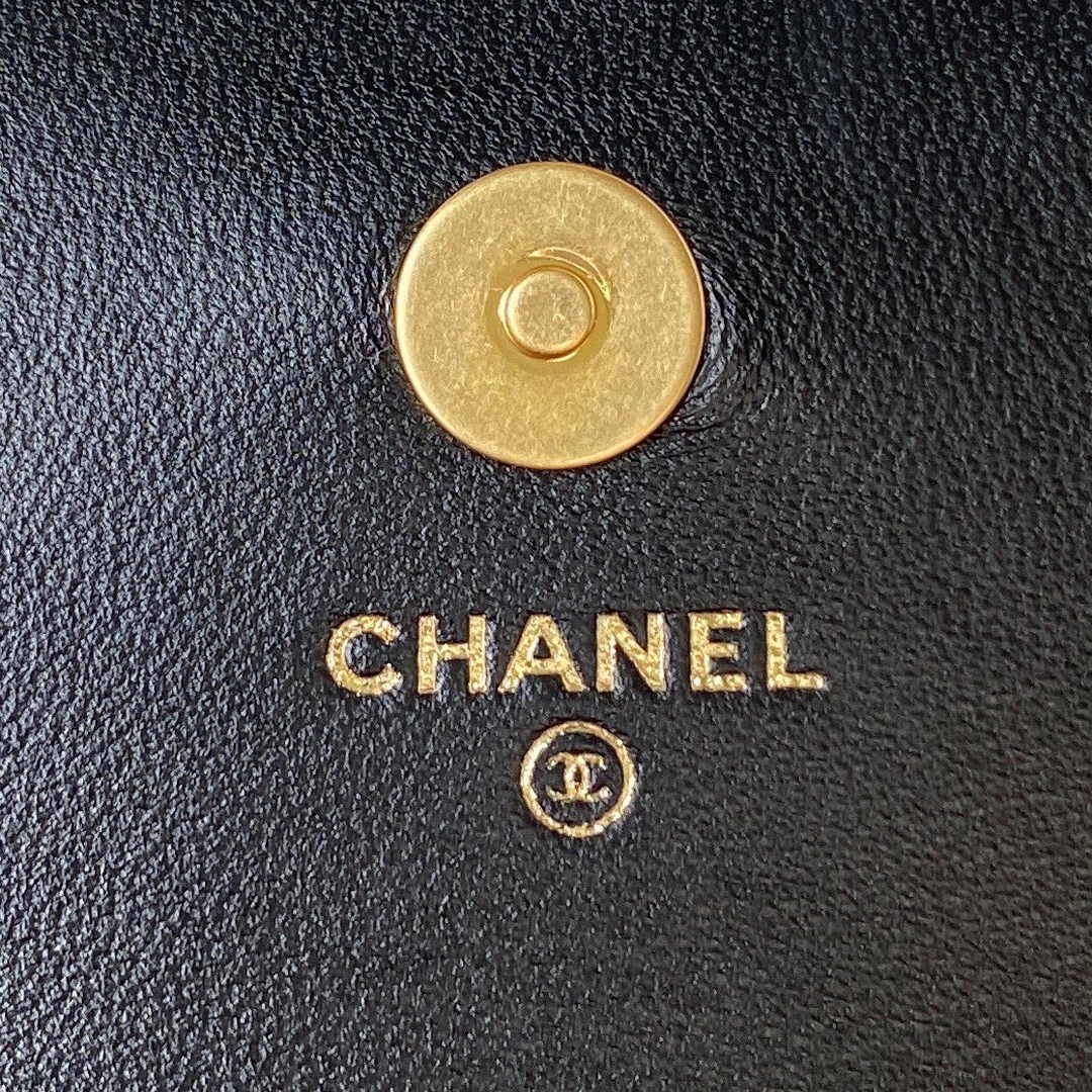 Chanel AP3363 Evening Clutch with chain Lambskin Black