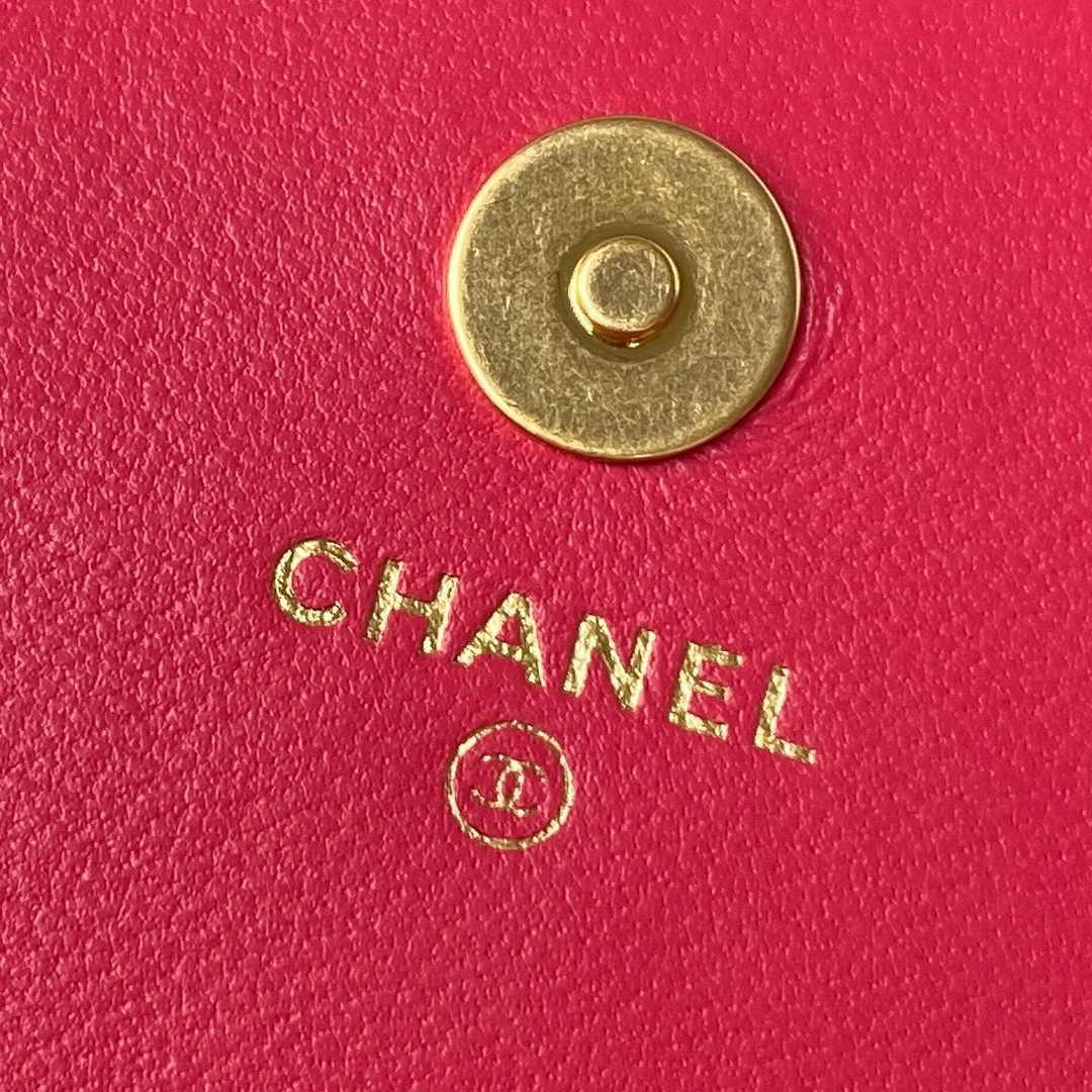 Chanel AP3363 Evening Clutch with chain Lambskin Plum