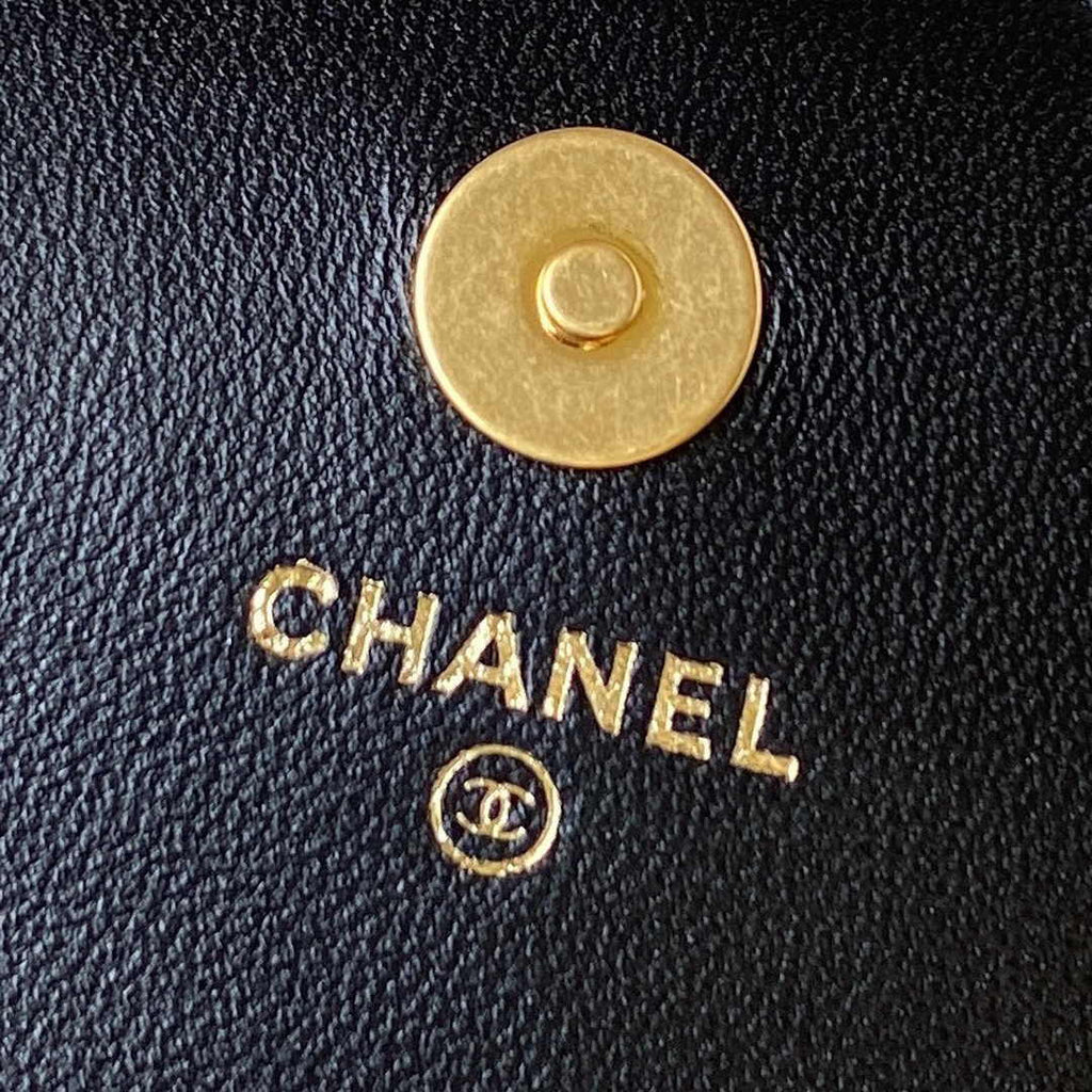 Chanel AP3363 Evening Clutch with chain Velvet Black
