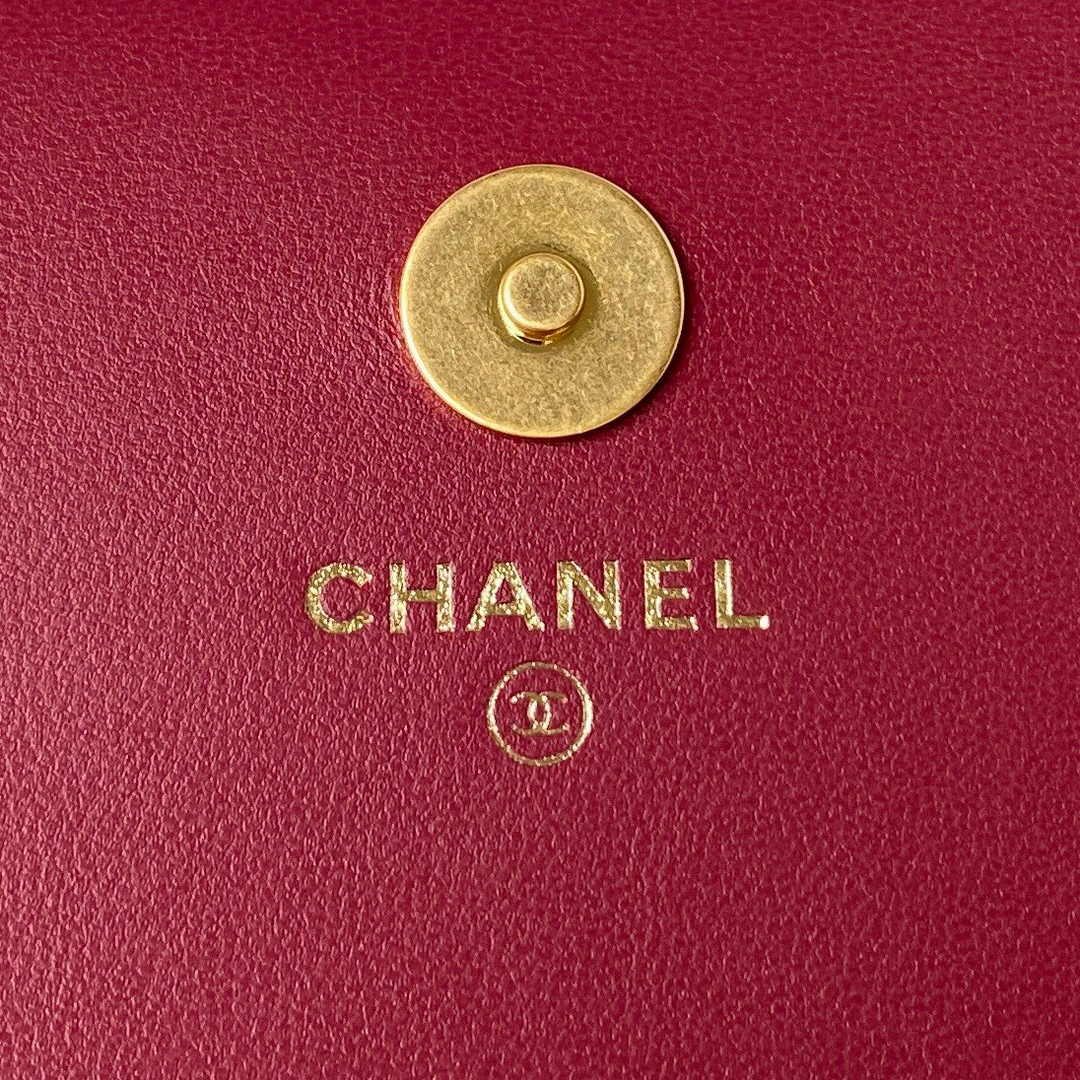 Chanel AP3363 Evening Clutch with chain Velvet Plum