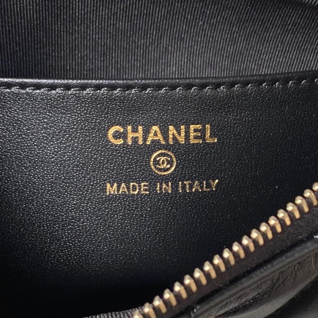 Chanel AP3647 Small Hobo Bag Calfskin Black