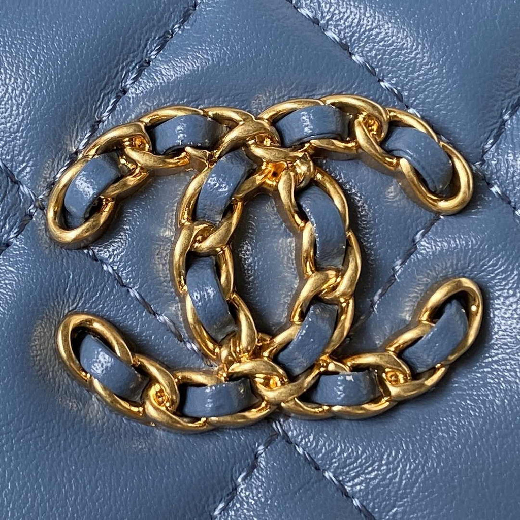 Chanel AP3647 Small Hobo Bag Calfskin Blue