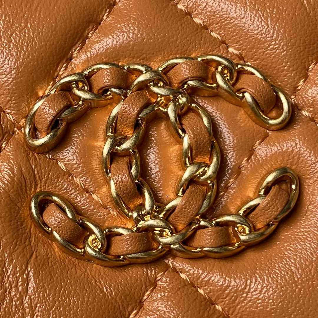 Chanel AP3647 Small Hobo Bag Calfskin Brown