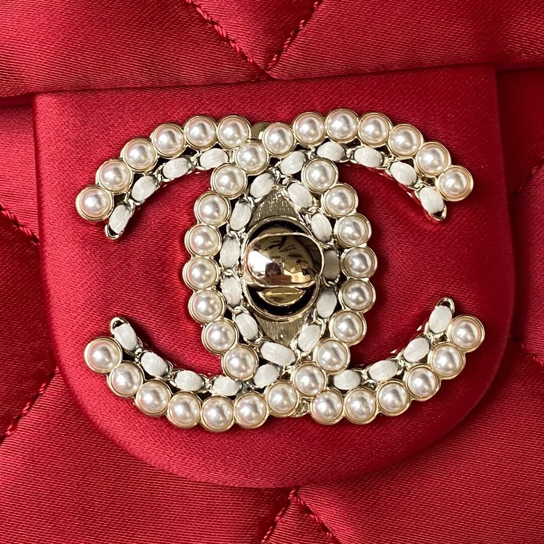 Chanel AP3791 Evening Clutch with chain Velvet Red