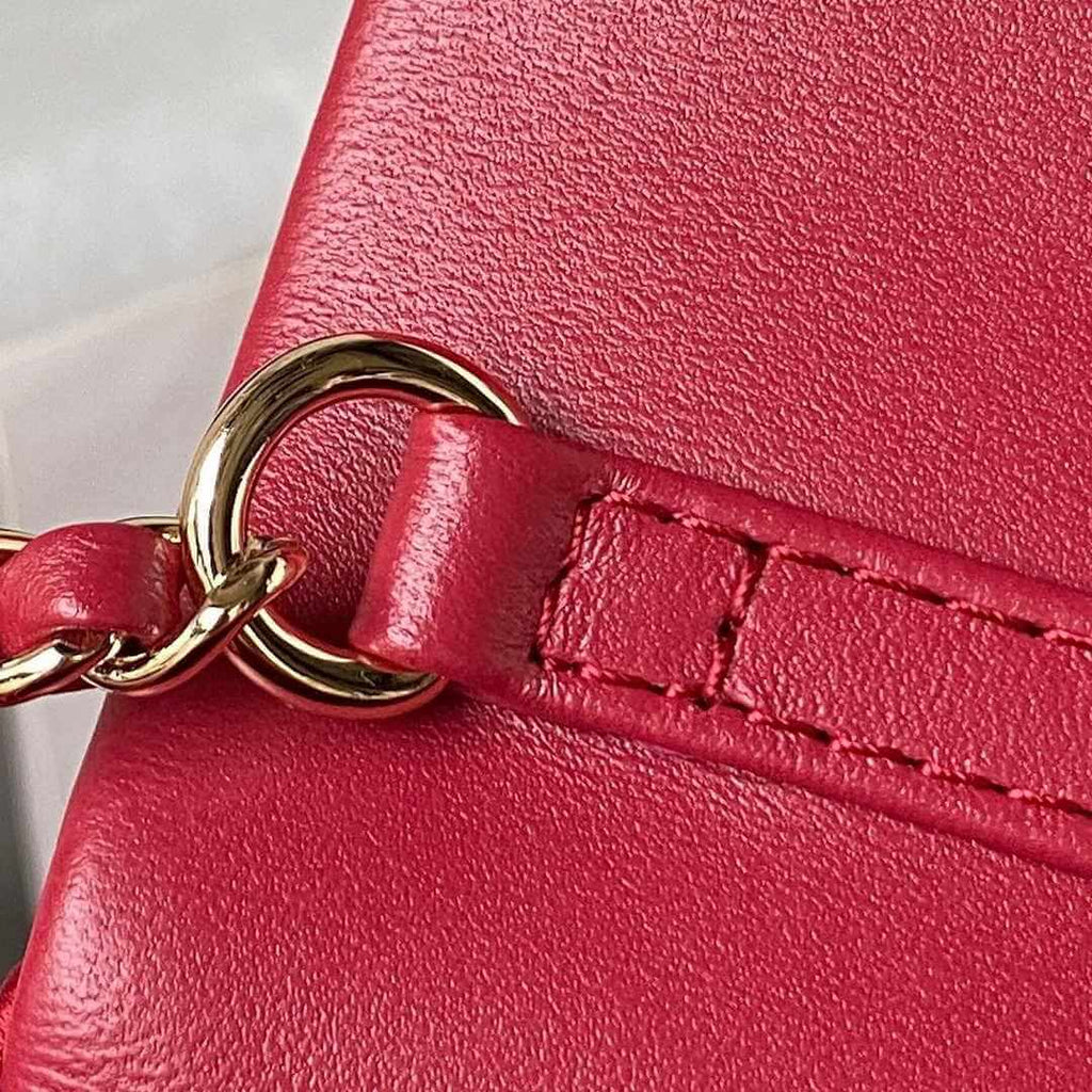 Chanel AP3791 Evening Clutch with chain Velvet Red