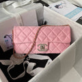 Chanel AP3791 Evening Clutch with chain Velvet Pink