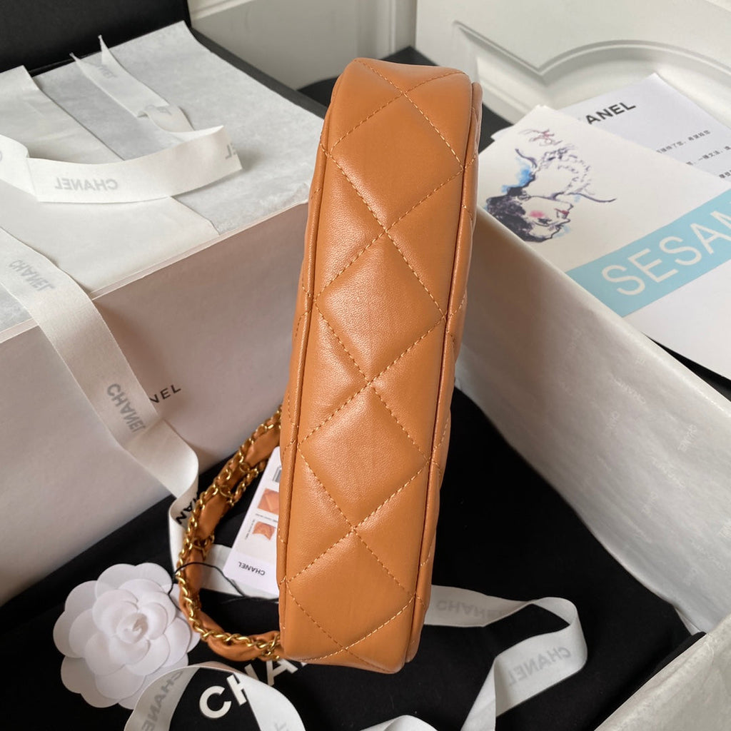 Chanel AP4422 Hobo Bag Calfskin Brown