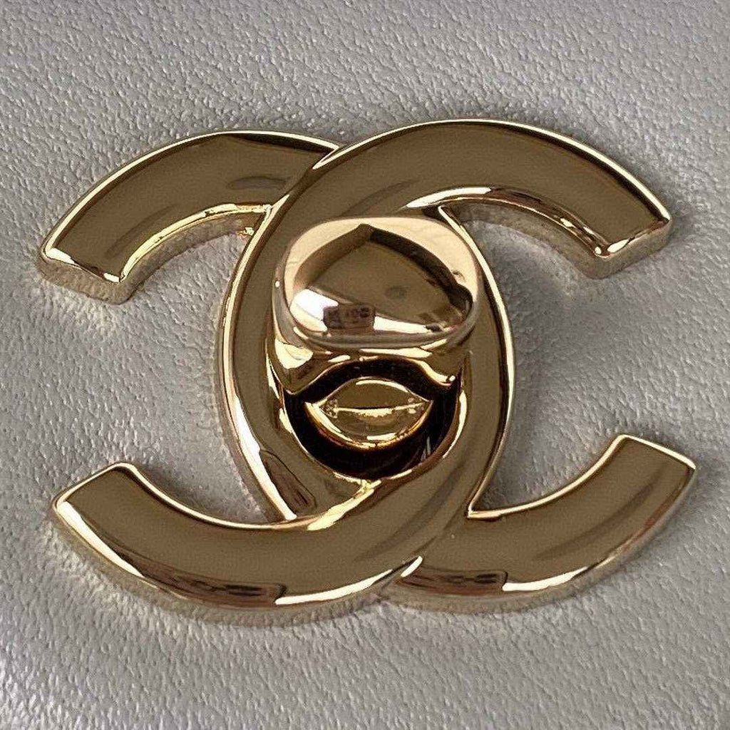 Chanel AS1786 23S Football Mini Flap Bag Lambskin Gray