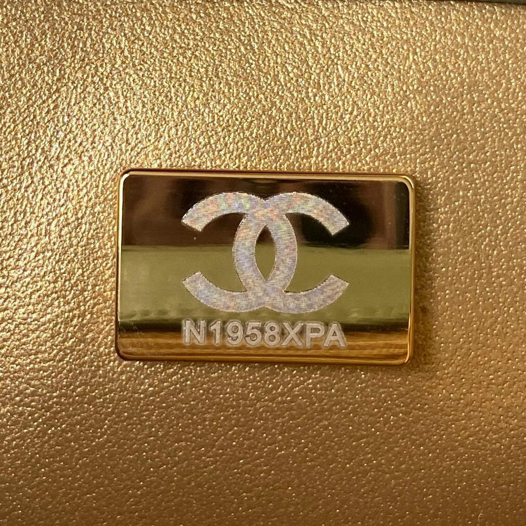 Chanel AS1786 Mini Flap Bag Lambskin Green