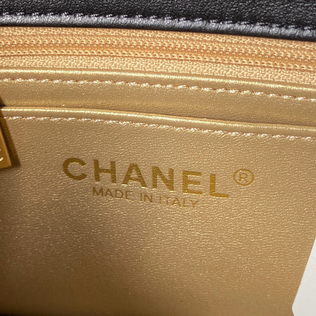 Chanel AS1787 Small Flap Bag Lambskin Black