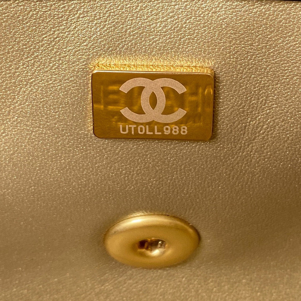 Chanel AS1787 Small Flap Bag Lambskin Black