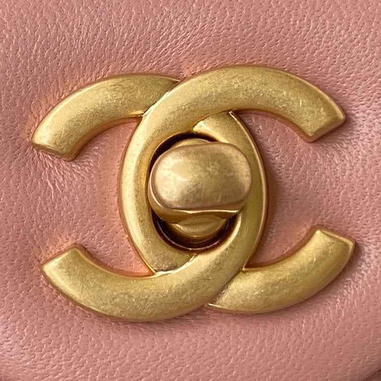 Chanel AS1787 Small Flap Bag Lambskin Pink