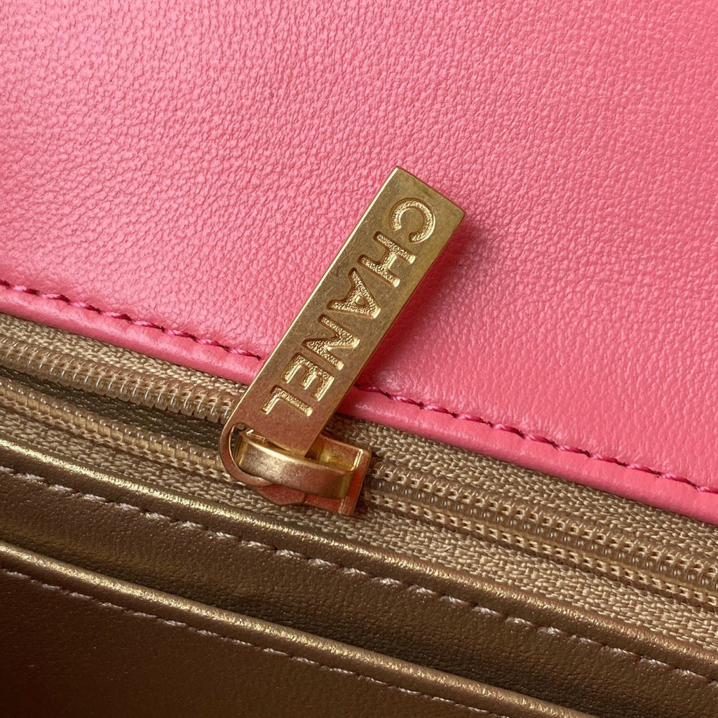 Chanel AS1787 Small Flap Bag Lambskin Pink