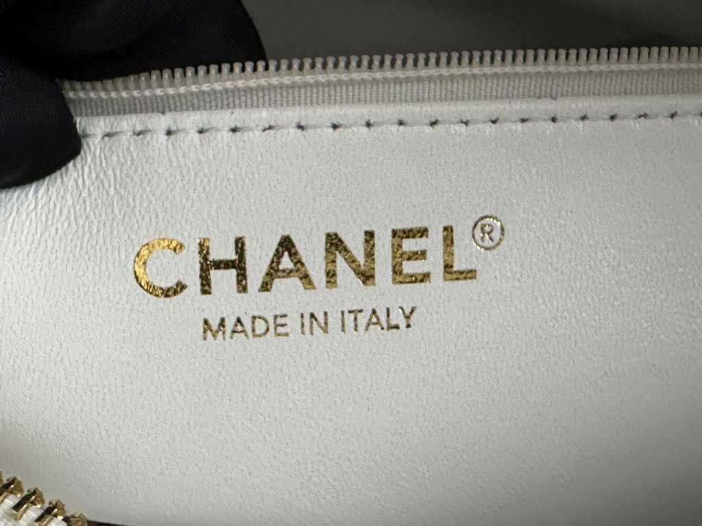 Chanel AS1804 Top Handle Bag Calfskin White