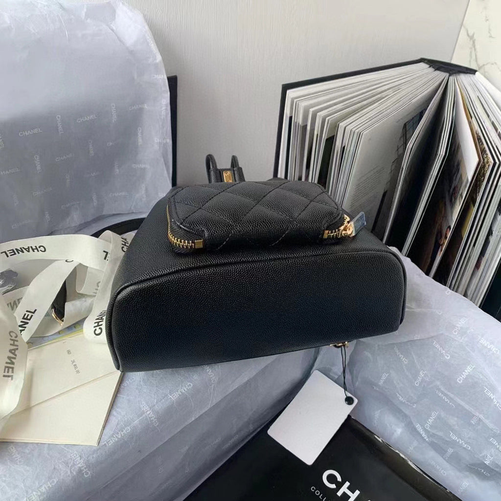 Chanel AS2318 Backpack Always Miss Him Calfskin in Black