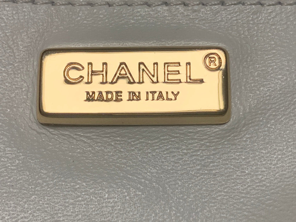 Chanel AS2431 mini flap bag with top handle snake leather pink