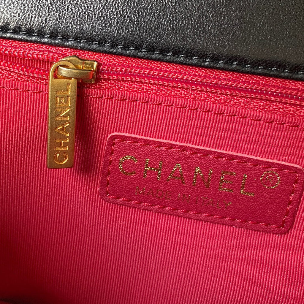 Chanel as2496 Flap Bag lambskin black