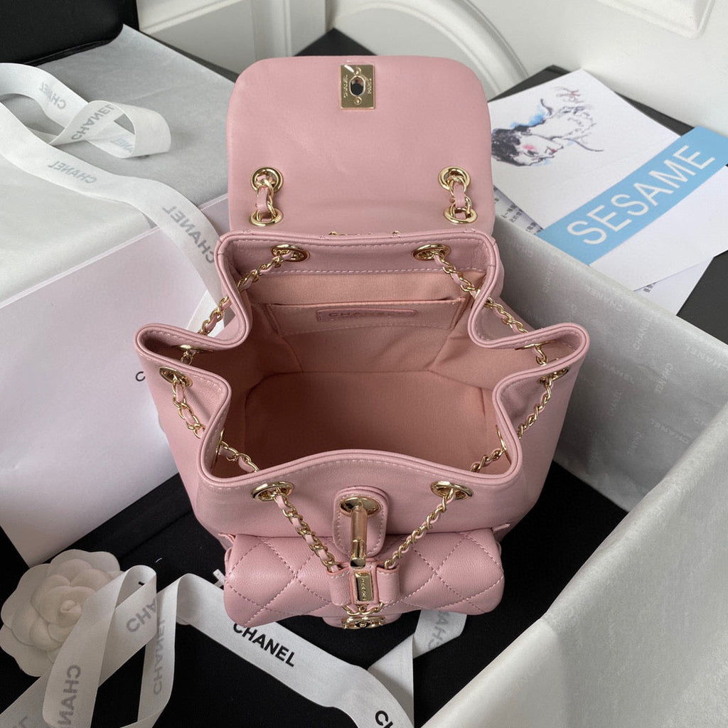Chanel AS2908 Backpack Duma Lambskin in Pink