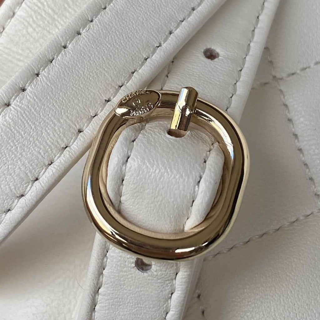 Chanel AS2908 Backpack Duma Lambskin in White