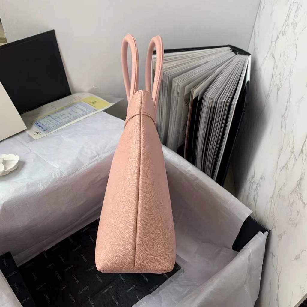 Chanel AS3048 Large Shopping Bag Calfskin In Pink