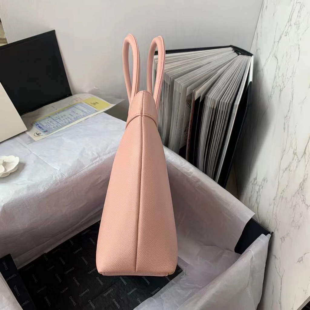 Chanel AS3048 Large Shopping Bag Calfskin In Pink
